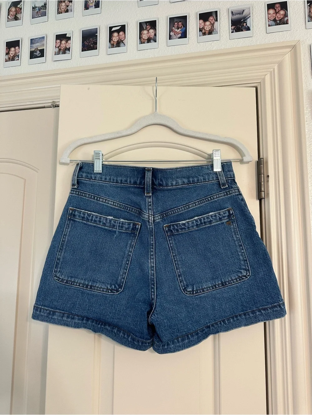Madewell Denim Shorts with Front Patch Pockets - Picture 2 of 3